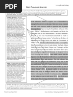 Yale College Writing Center WWW - Yale.edu/writing: ODY Aragraph Nalysis