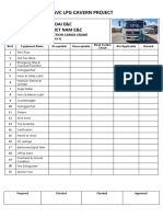 Monthly Checklist Cargo Crane