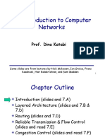 An Introduction To Computer Networks: Prof. Dina Katabi