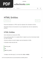 HTML Entities PDF