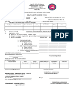 Equivalent Record Form: Department of Education MIMAROPA Region