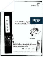 DTIC - ADA114560 - Electronic Equipment Maintainability Data