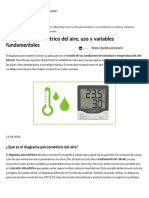 Diagrama Psicrométrico Del Aire, Uso y Variables Fundamentales