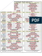 #7 Time Table - June To Oct 2019 ACOA