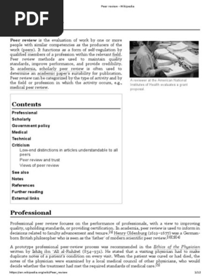 Peer review - 