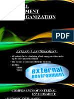 External Environment of An Organization