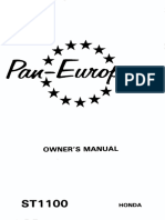 Honda ST 1100 Pan European 1996 Owner's Manual