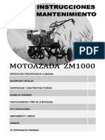 Manual MOTOAZADA ZM1000 