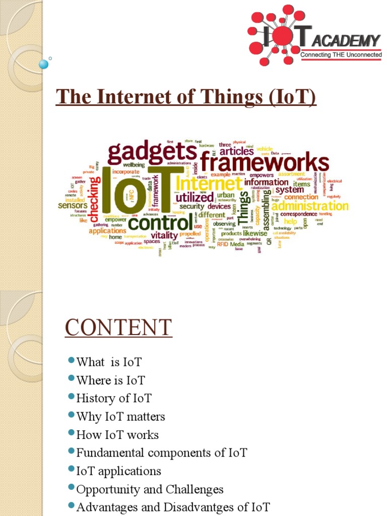 Understanding the Internet of Things (IoT) | PDF | Internet Of Things ...