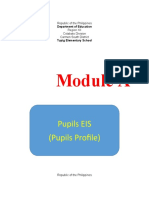 Module A: Pupils EIS (Pupils Profile)