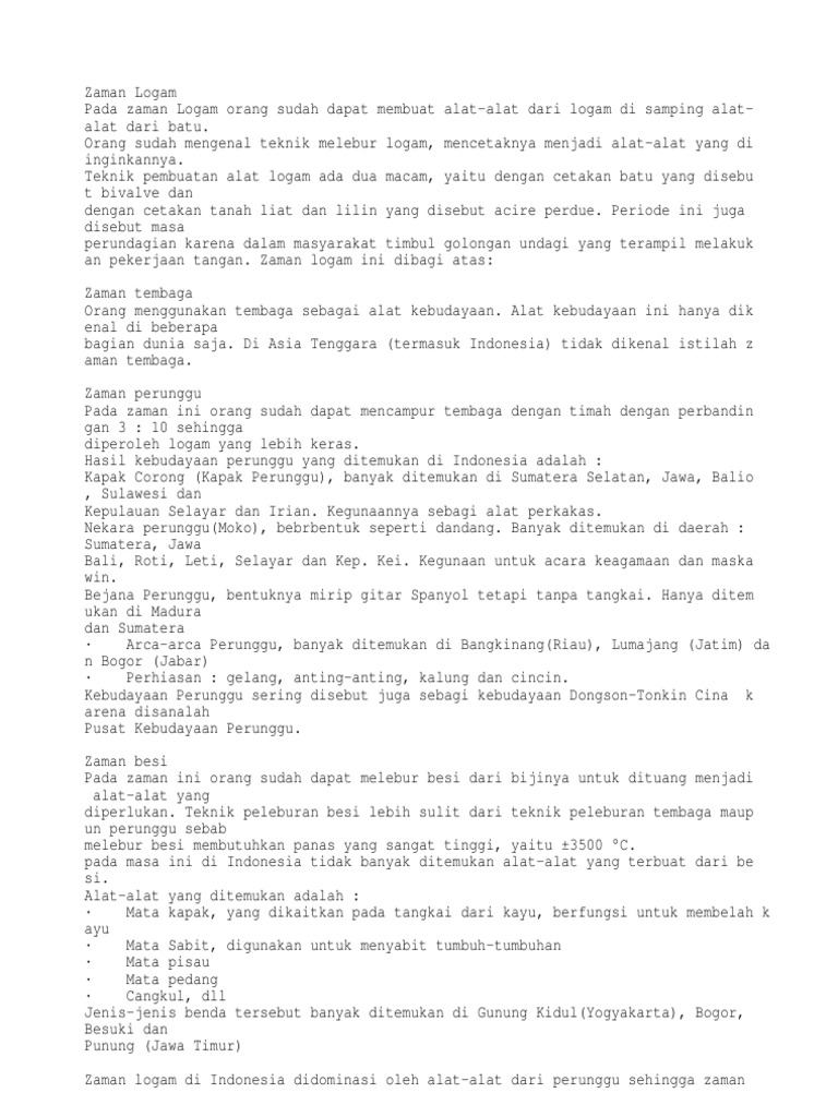 Zaman Logam Batu Tembaga