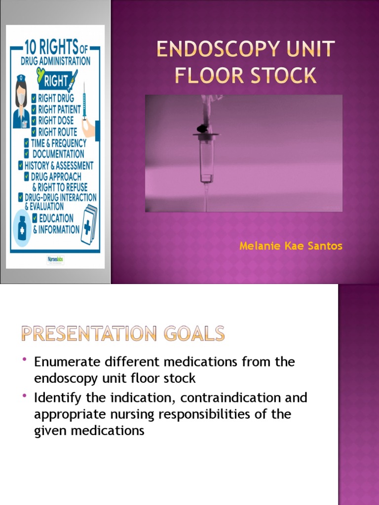 Endoscopy Unit Floor Stock PDF