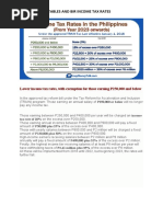 2019 Train Tax Tables and Bir Income Tax Rates
