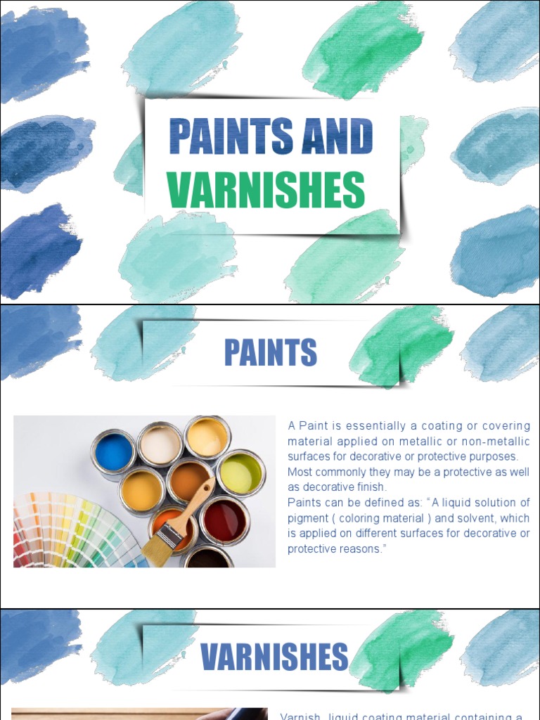 Understanding Paints and Varnishes | PDF | Varnish | Paint