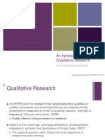 An Introduction To Qualitative Research: For Teaching in Senior High School