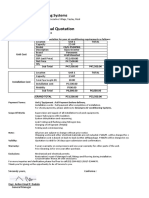 Formal Quotation: Greenpro Air Conditioning Systems