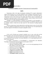 Mark Anthony V. Soriano Mpa-2 E-Governance Adoption, Agenda