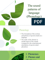 Phonology: The sound patterns of language