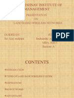 Land Based Wireless Network