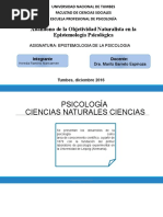 Abandono de La Objetividad Naturalista