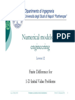 Numerical Models For Engineering: Finite Difference For 1-D Initial Value Problems