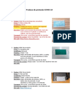 Produse de Protectie COVID-19 Actualizat PDF