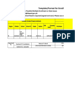 Template/Format For Enrollment With Data Issues (Request Form 02)