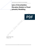 2005 Thesis SK Singh Analysis of Uncertainties in DEM in Flood Modelling
