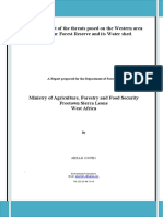 An Assessment Report For Forestry Division On WAPFR