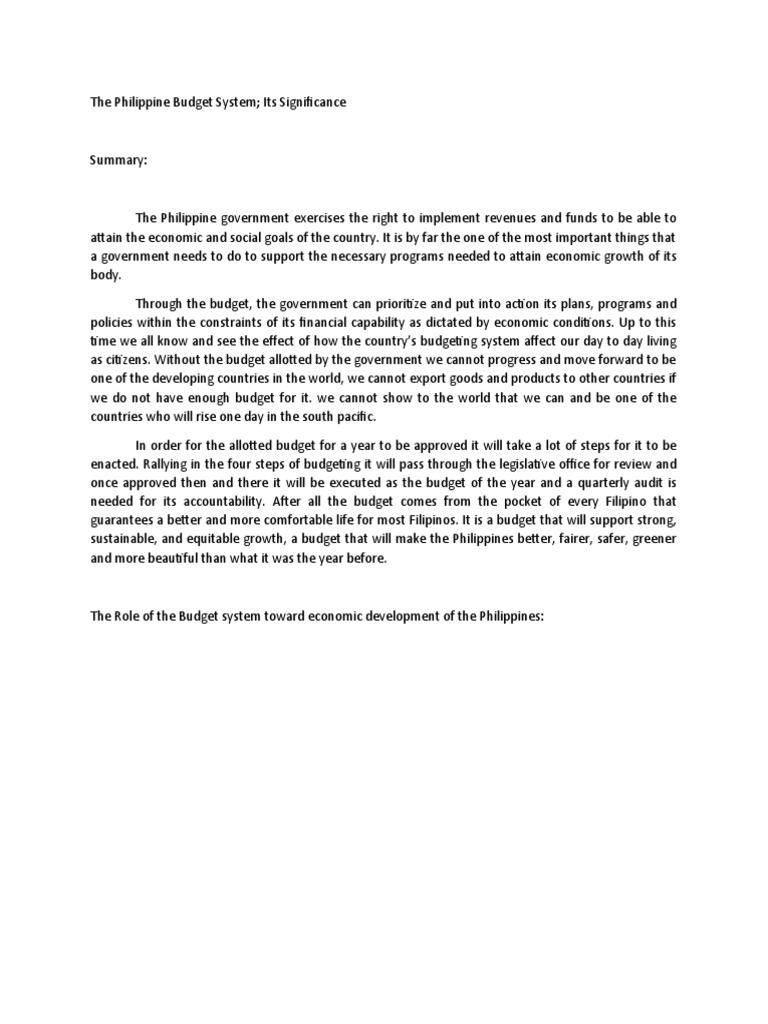 The Philippine Budget System II | PDF