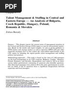 Talent Management & Staffing in Central and Eastern Europe PDF