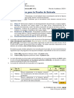 Prueba de Entrada 2020-1 Rubrica PDF
