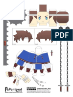 Castlevania - Rondo of Blood - Richter Belmont Papercraft