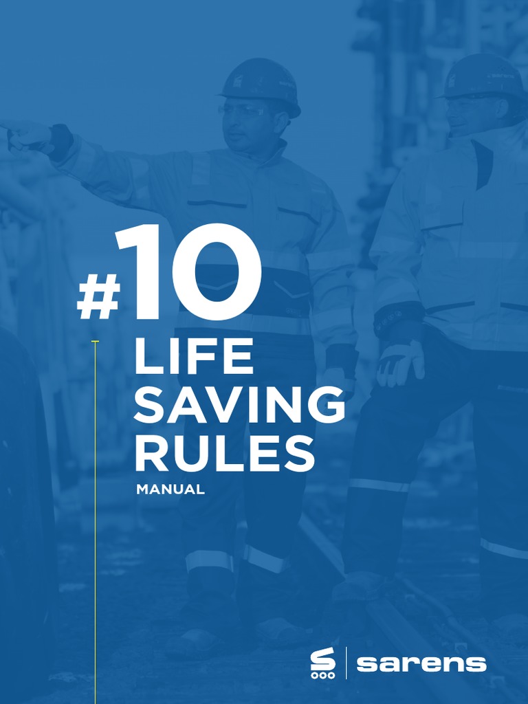 10 Life Saving Rules Manual Download Free PDF Prevention Safety