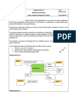 Assignment No. 01 SEMESTER: Spring 2020 CS403-Database Management System Question Statement