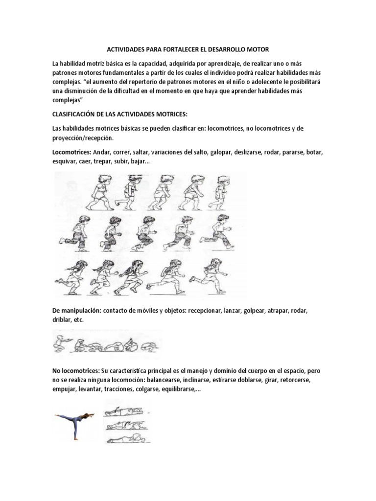 Actividades para Desarrollar Habilidades Motrices | PDF