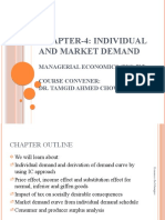 Individual and Market Demand Analysis