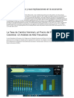 El Choque Petrolero y Sus Implicaciones en La Economía Colombiana