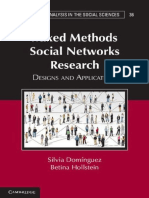 Dominguez S Hollstein B Eds Mixed Methods Social Networks Research Design and Applications CUP 2014 PDF