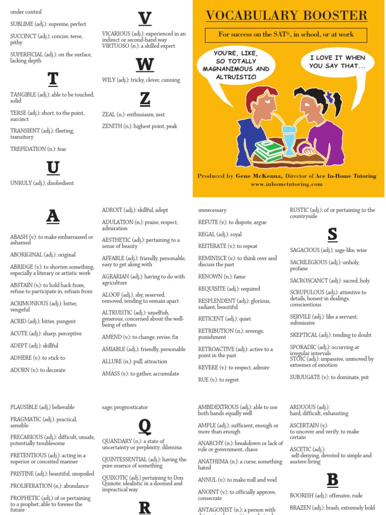 Volume I 200 Word Definitions PDF | PDF