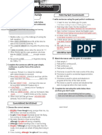 Past Tenses Grammar Worksheet