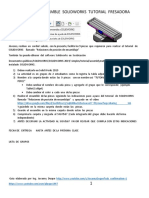 Actividad Ensamble Solidworks Tutorial Fresadora