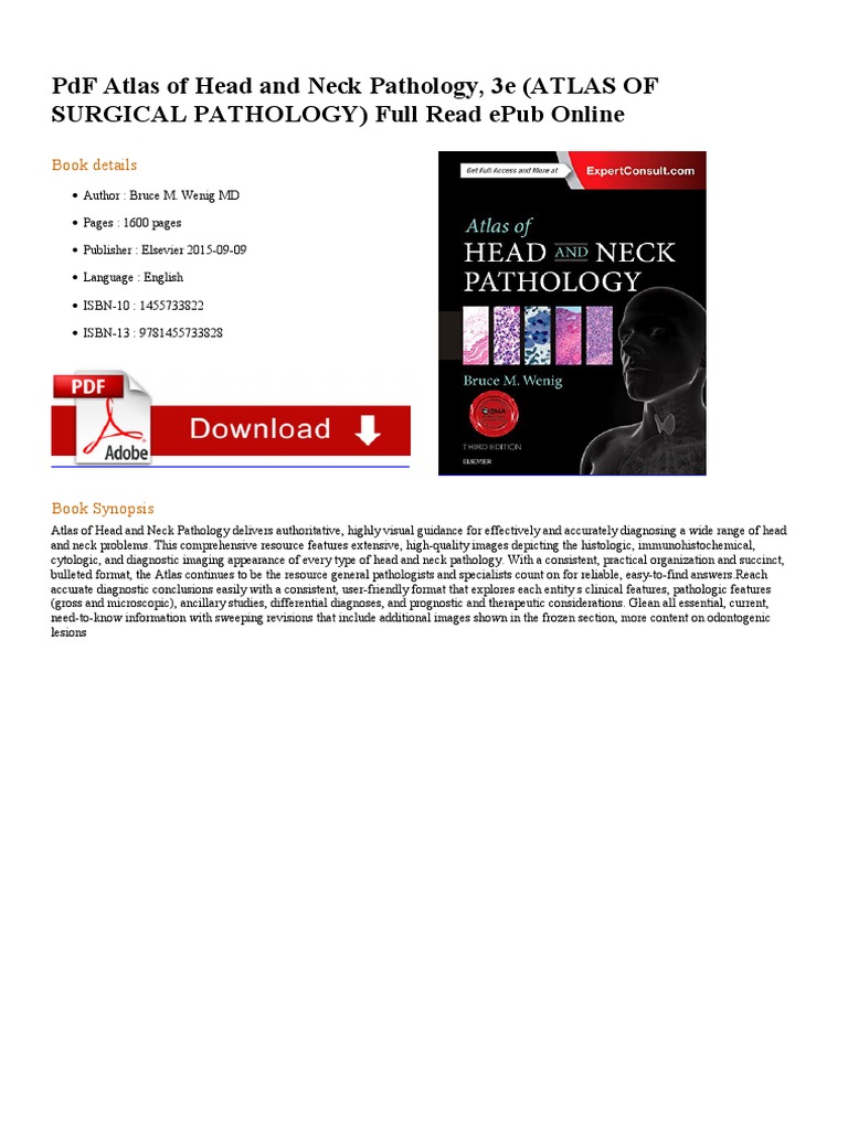 Atlas of Head and Neck PDF | Download Free PDF | Pathology | E Books