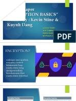 Review Paper "ENCRYPTION BASICS" Written by Kevin Stine & Kuynh Dang PDF