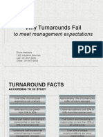 Why Turnarounds Fail: To Meet Management Expectations