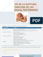 MANEJO DE LA RUPTURA PREMATURA DE LAS MEMBRANAS 1