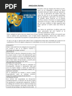 APRECIACION ESTETICA TEATRAL