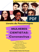 Livreto Passatempos - Mulheres Cientistas - Coronavirus - Nova Edição