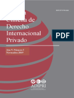 Revista Chilena Derecho Internacional Privado