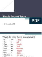 Simple Present Tense: By: Ronaldi, S PD